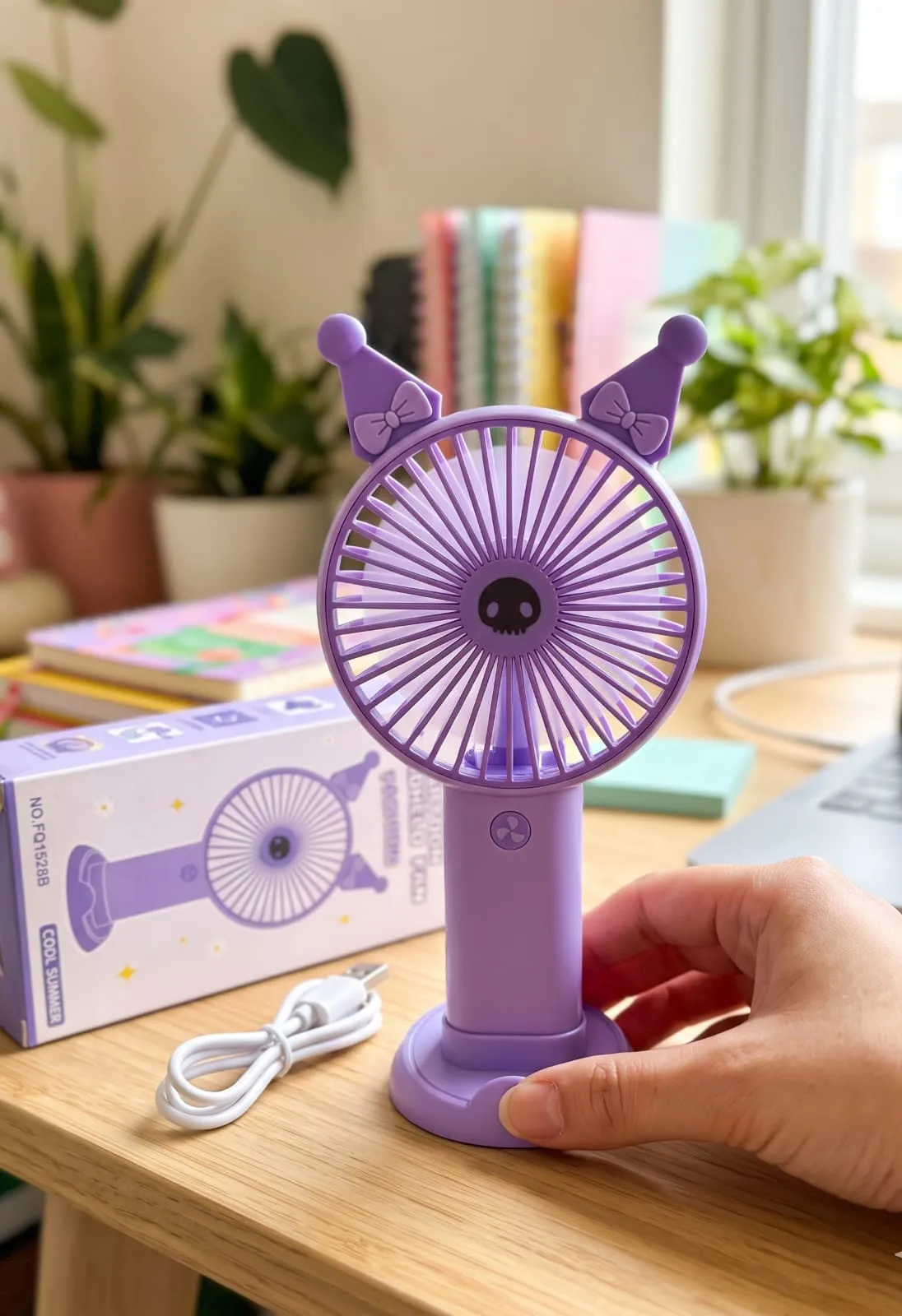  Cartoon Handled fan