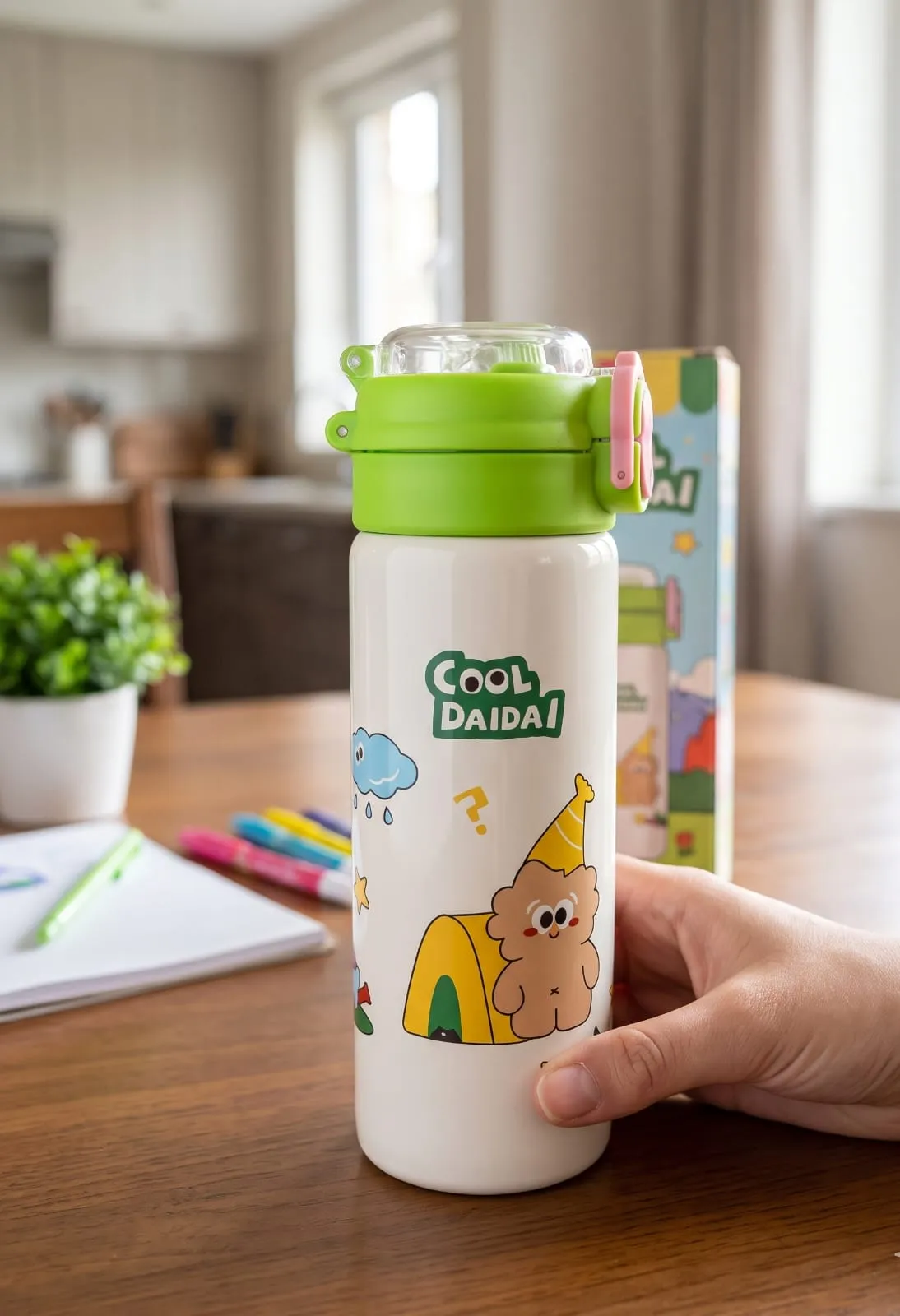 Light Cream with green Cup